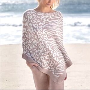 Barefoot Dreams Animal Print CozyChic Poncho